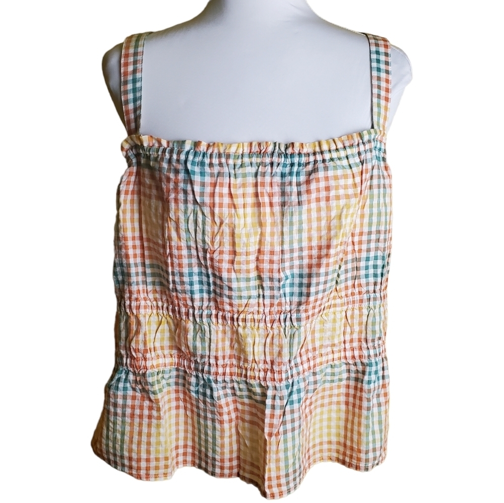 Madewell Gingham Tank Top Size XXL